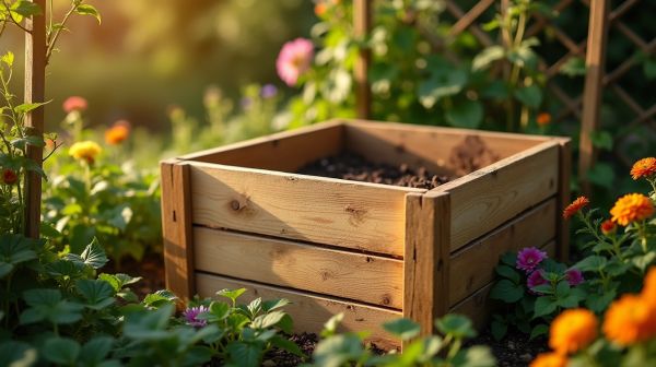 Adoptez un composteur bois pour un jardin écologique et durable