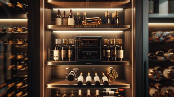 Range-bouteilles colonne : élégance et fonctionnalité pour vos vins