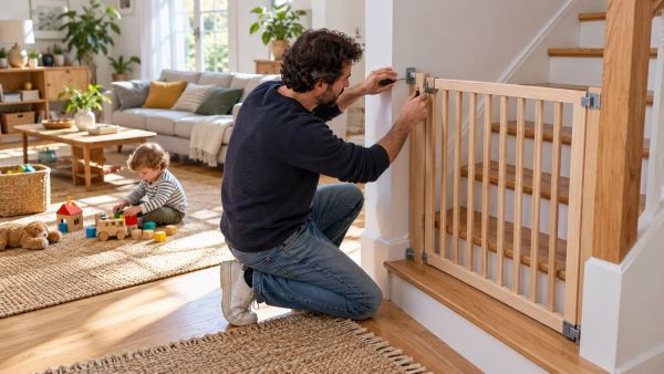 Sécuriser les escaliers pour les jeunes enfants : oublis fréquents