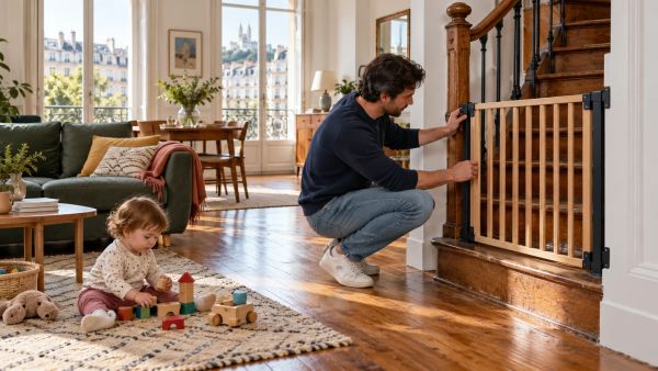 Sécuriser les escaliers pour les jeunes enfants : oublis fréquents
