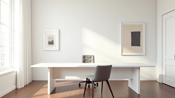 Un bureau blanc pour transformer votre espace de travail