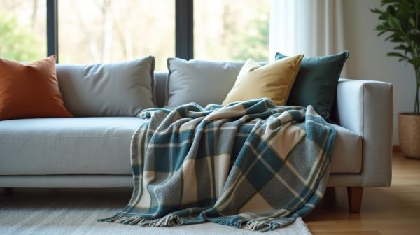 Un plaid pour canapé qui allie confort et style inattendu
